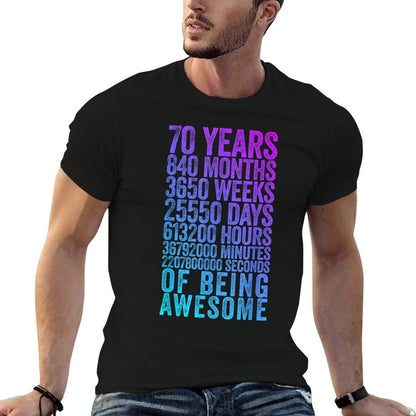 Funny 70th Birthday Old Meter Funny 70 Year Old Gifts  Quick-drying T-Shirt