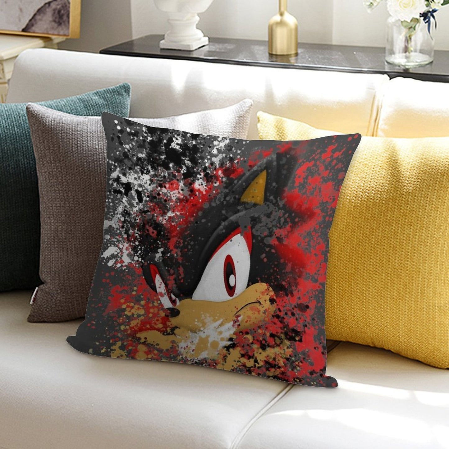 Shadow Stare Back V2.0 Soft Fade-Resistant Throw Pillow