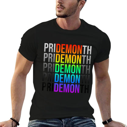 Pride Month Demon LGBT Gay Pride Month Transgender Lesbian  Summer-ready Fabric T-Shirt