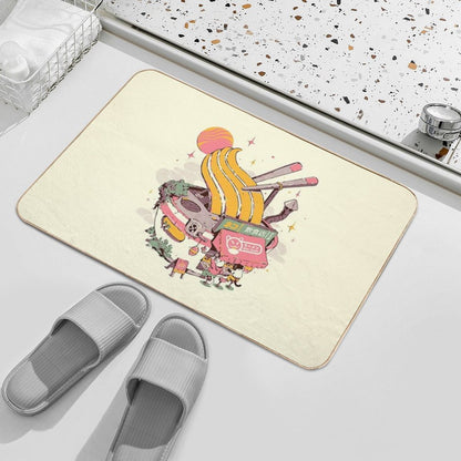 Ramen Bowl Restaurant  Pet-Safe Bath Mat