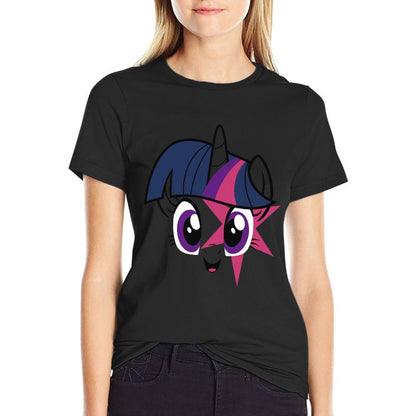 Kids My Little Pony Friendship Is Magic Twilight Sparkle Face Premium  Graphic-printed T-Shirt