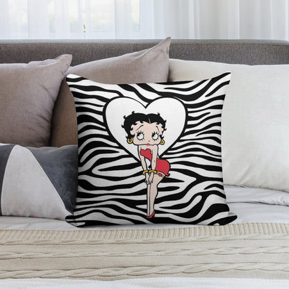 Betty Boop Soft Reinforced Edging Throw Pillow