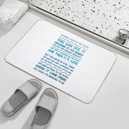 The Good Place - Picture A Wave  Easy Maintenance Bath Mat