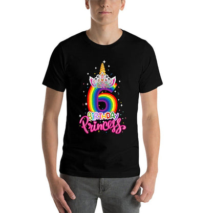 Birthday Princess Unicorn 6 Year Old 6th Birthday Girl Kids  Odor-resistant T-Shirt