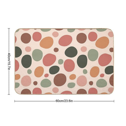 Cheetah Pattern 02 - Floral Palette  Pet-Safe Bath Mat