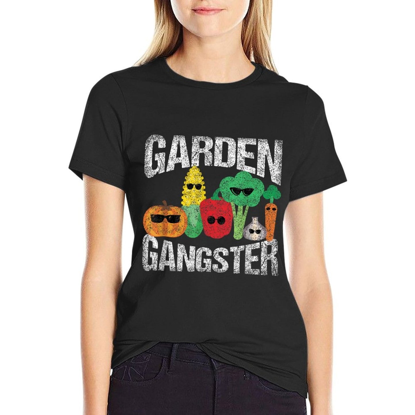 Garden Gangster - Funny Vegetable Gardener  Fade-proof Color T-Shirt