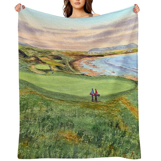 Ballybunion Golf Course County Kerry Ireland  10th Green Quick-dry Throw Blanket