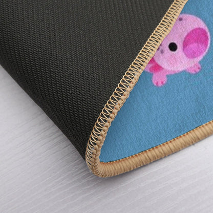 Happy Axolotl - Blue  Repositionable Bath Mat