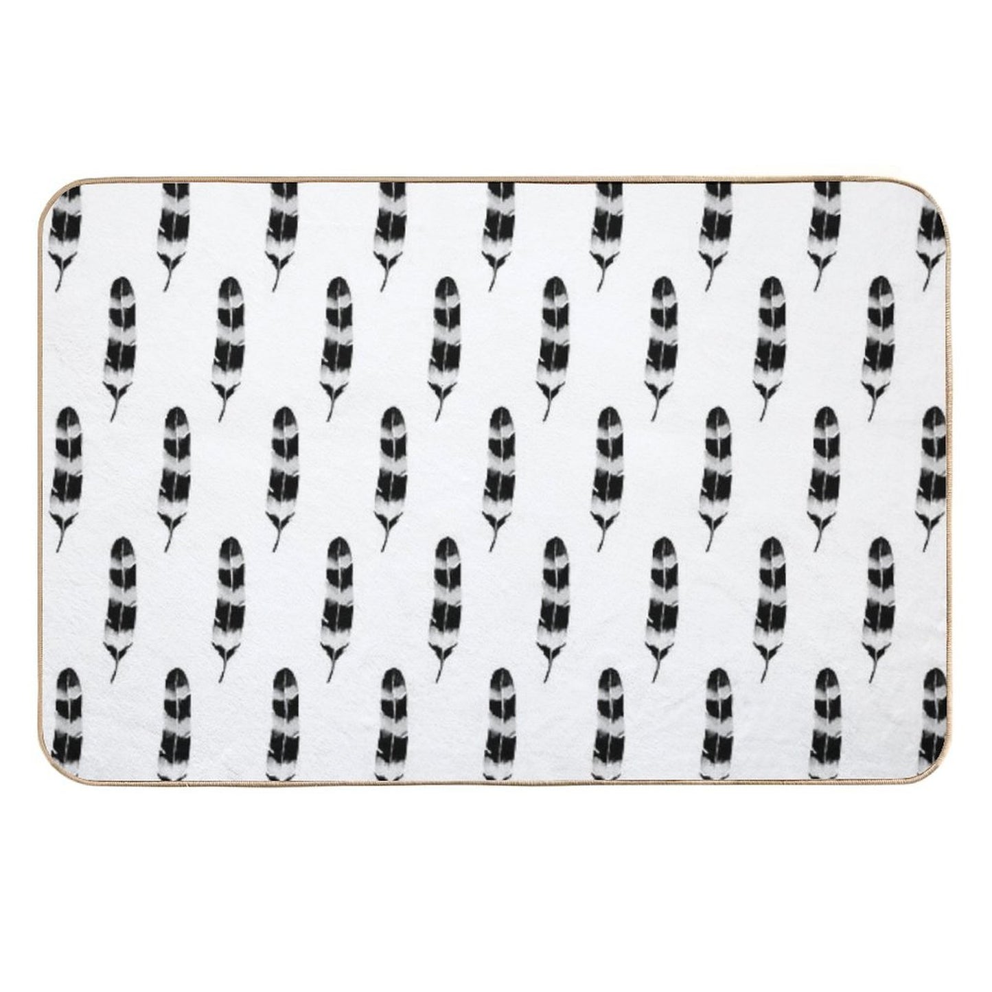 Frozen Feather  Pet-Safe Bath Mat