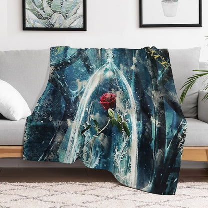 Beauty And The Beast Travel-friendly Throw Blanket