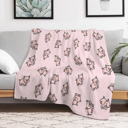 Pig Premium Throw Blanket
