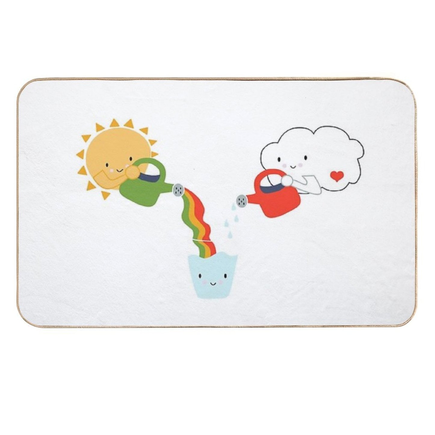 The Glass Is Refillable  Versatile Bath Mat
