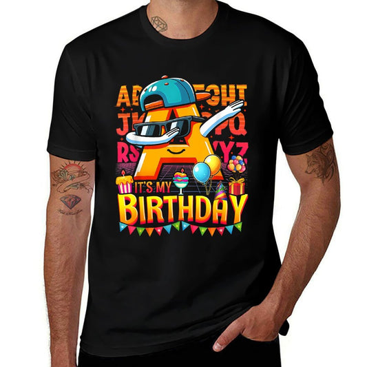 Alphabet-Lore A Dabbing It S My Birthday for Kids Boys Girls  Easy-care T-Shirt