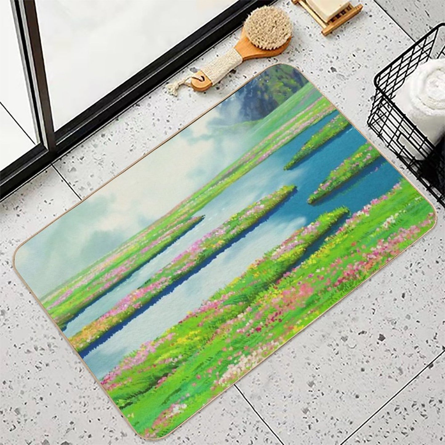Anime Landscape  Long-Lasting Bath Mat
