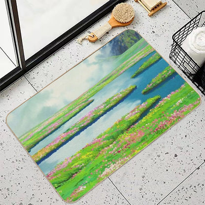 Anime Landscape  Long-Lasting Bath Mat