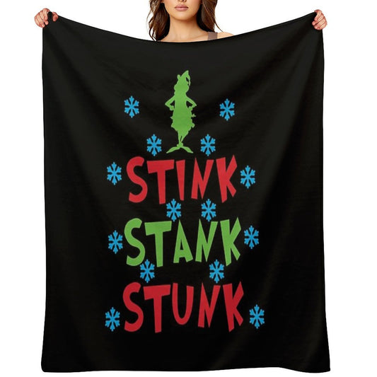 Stink Stank Stunk Plush Throw Blanket
