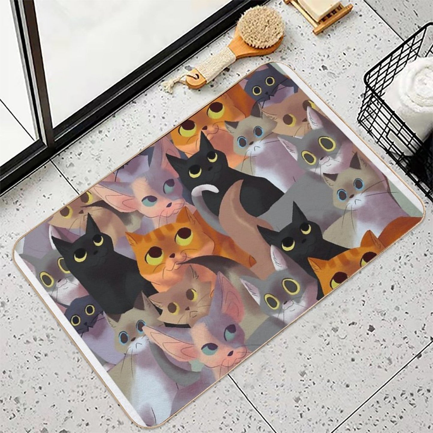 Lotsa Cats  Absorbent Bath Mat