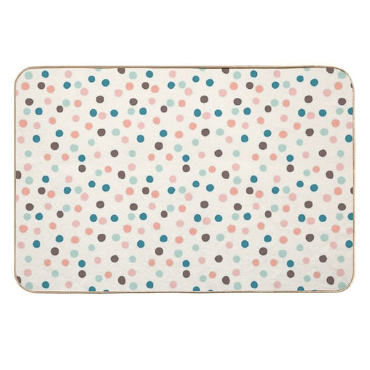 Pretty Confetti Polka Dot Pattern  Odorless Bath Mat