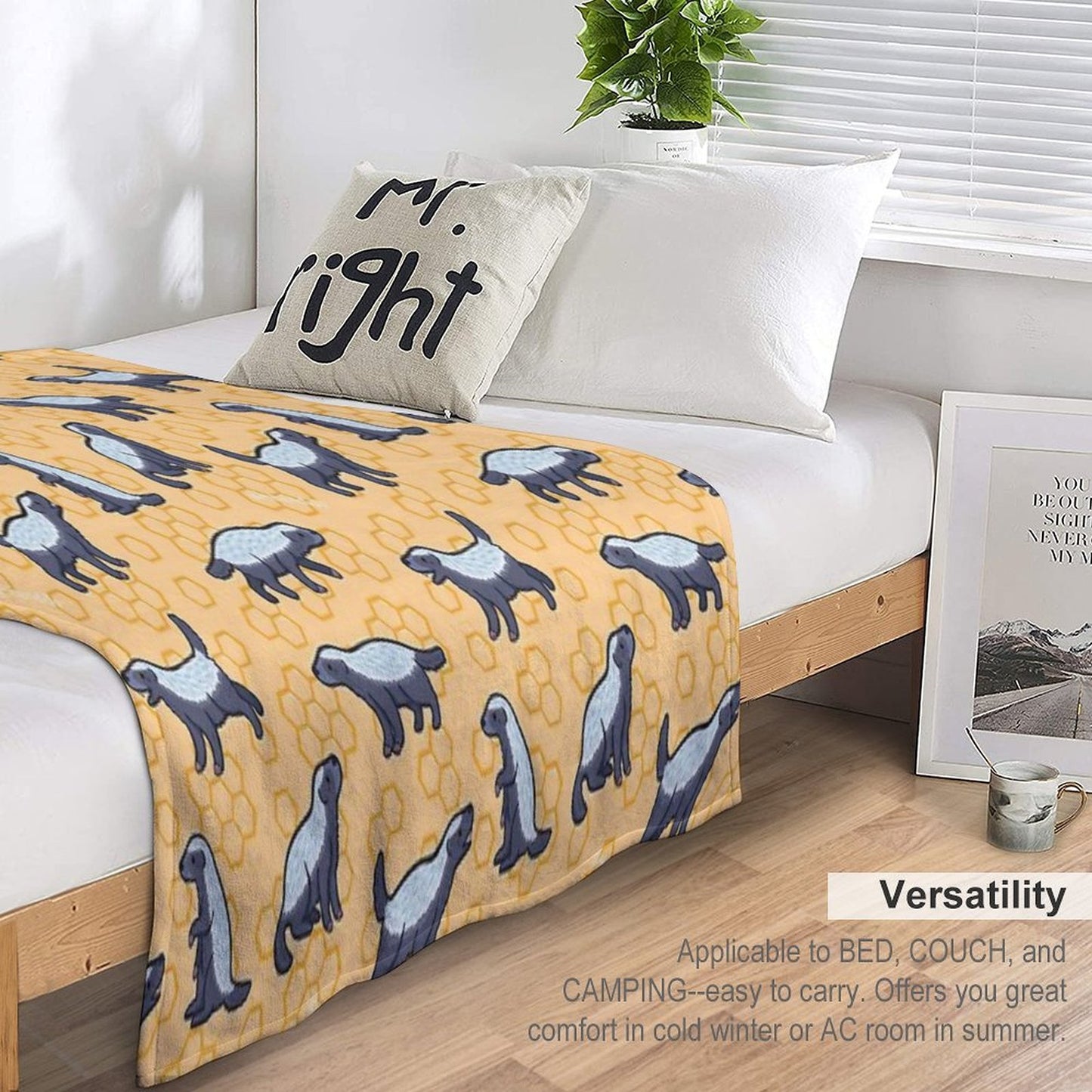Honey Badger Don’t Care Sustainable Throw Blanket