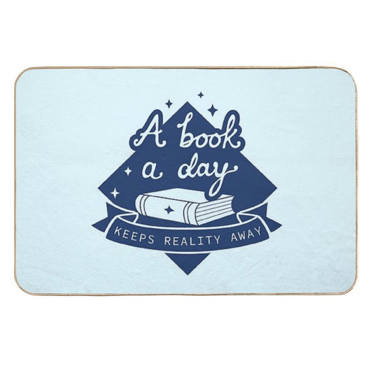 A Book A Day - Book Lover Design Durable Bath Mat