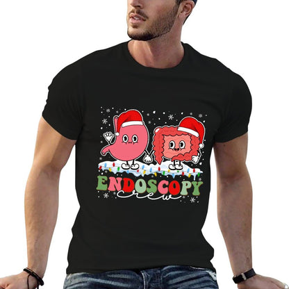 Endoscopy Christmas Crew Gastroenterology Endoscopy Nurse  Easy-care T-Shirt