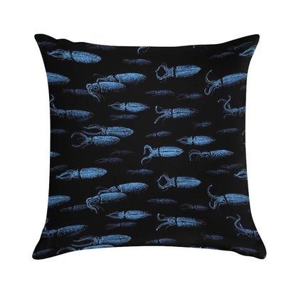 Firefly Squid Hotaruika Bioluminescent Soft Fade-Resistant Throw Pillow