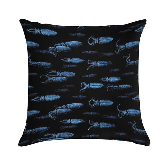 Firefly Squid Hotaruika Bioluminescent Soft Fade-Resistant Throw Pillow