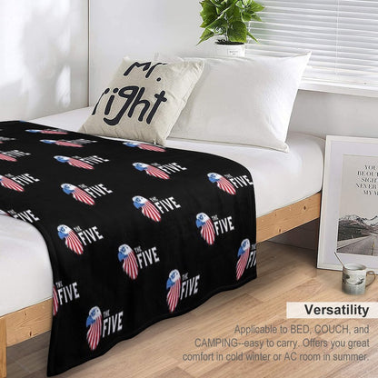 Fox News The Five Eagle Logo Sustainable Throw Blanket