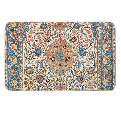 Isfahan Antique Central Persian Carpet Print  Easy To Clean Bath Mat