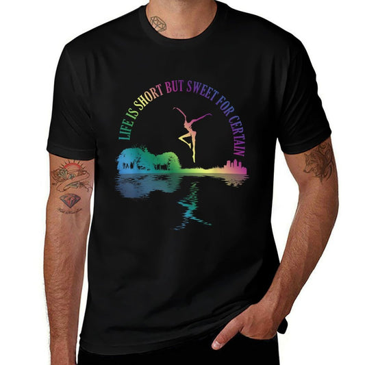 Life Is Short Retro Guitars Lovers But Sweet For Certain  Lightweight T-Shirt