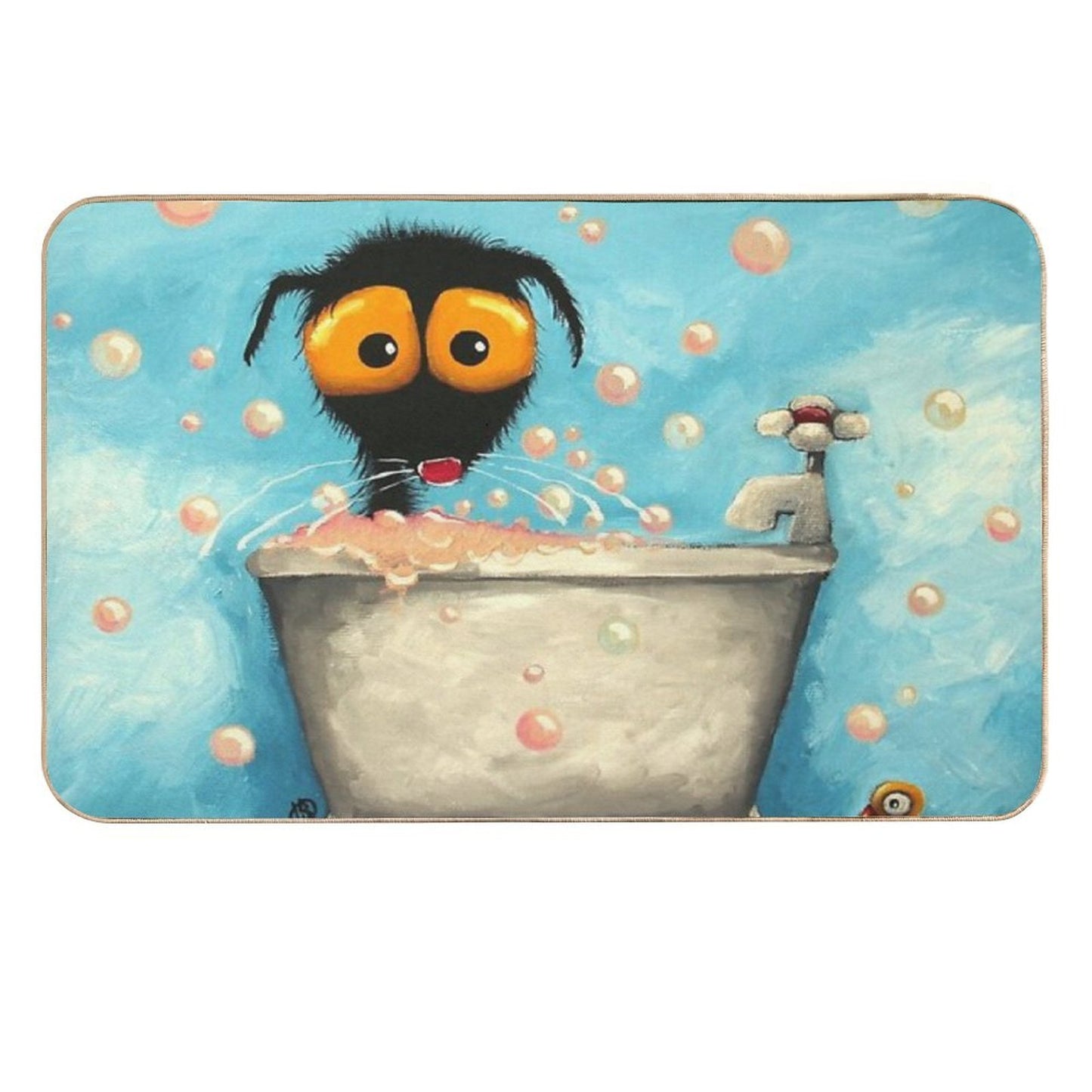 Bathtime Bubbles  Repositionable Bath Mat