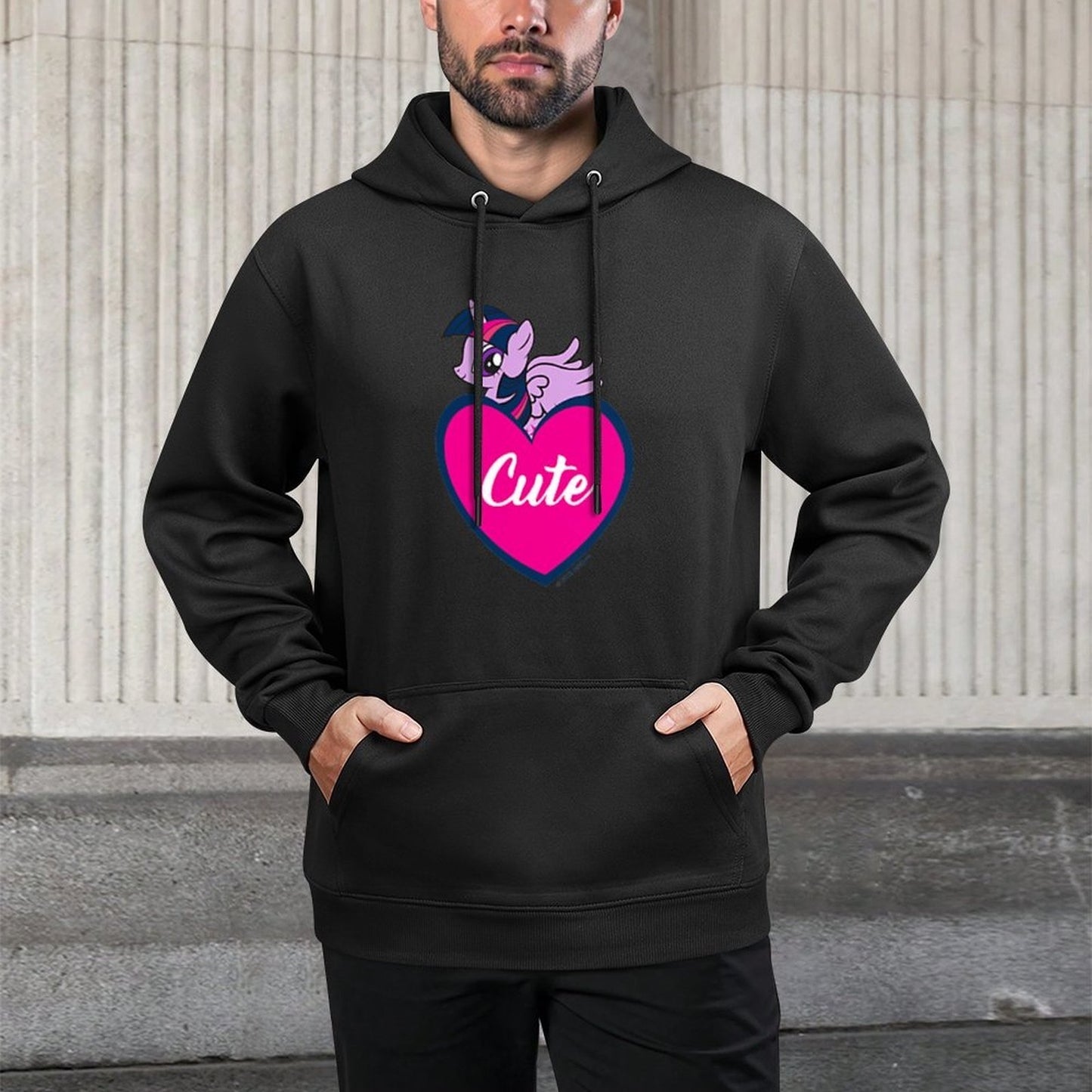 Kids My Little Pony Friendship Is Magic Twilight Cute Heart Logo Premium Moisture-Wicking Hoodie