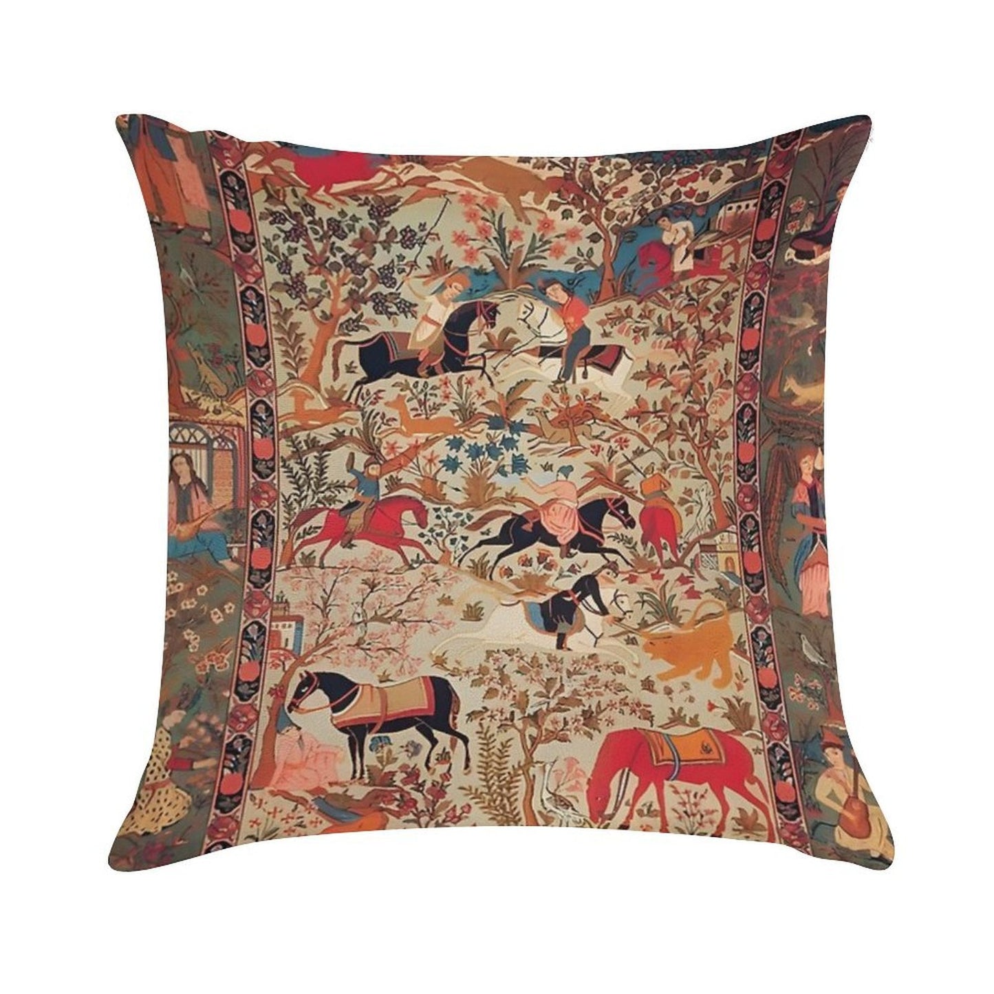 Oriental Rug Soft Anti-Pilling Throw Pillow