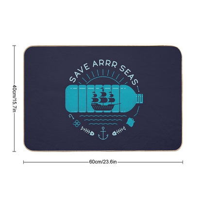 Save Arrr Seas Durable Bath Mat