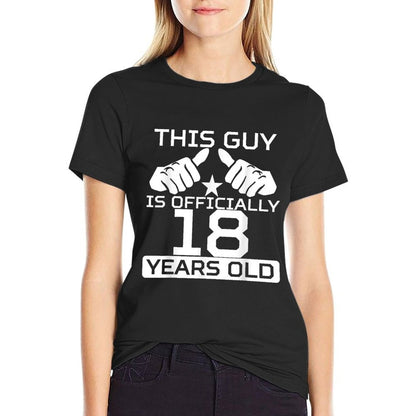 This Guy Is Officially 18 Years Old 18th Birthday  Versatile T-Shirt