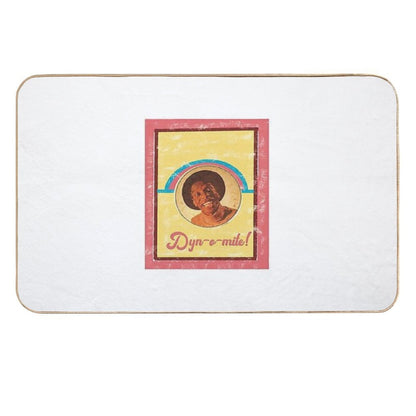Vintage Retro T-ShirtJJ Dynomite Retro Tv Show  Non-Slip Bath Mat