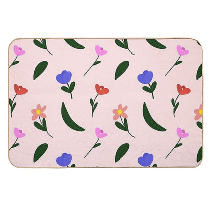 Pastel Flower  Odorless Bath Mat