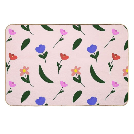 Pastel Flower  Odorless Bath Mat