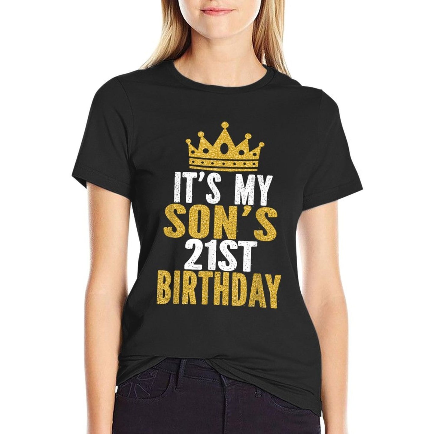 It's My Son's 21st Birthday 21 Years Old Male  Stretchy T-Shirt