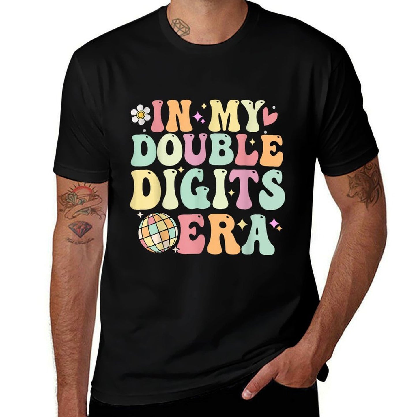 In My Double Digits Era Birthday Groovy Era For Women Girls  Affordable Price T-Shirt