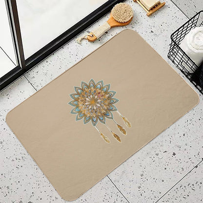 Golden Dreams Dreamcatcher  Rapid-Drying Bath Mat