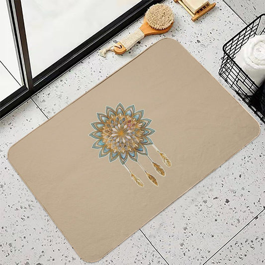 Golden Dreams Dreamcatcher  Rapid-Drying Bath Mat