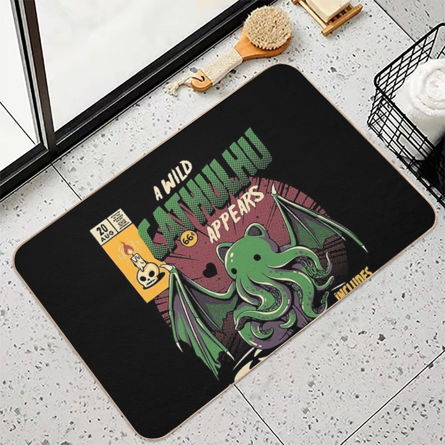 Cathulhu Durable Bath Mat