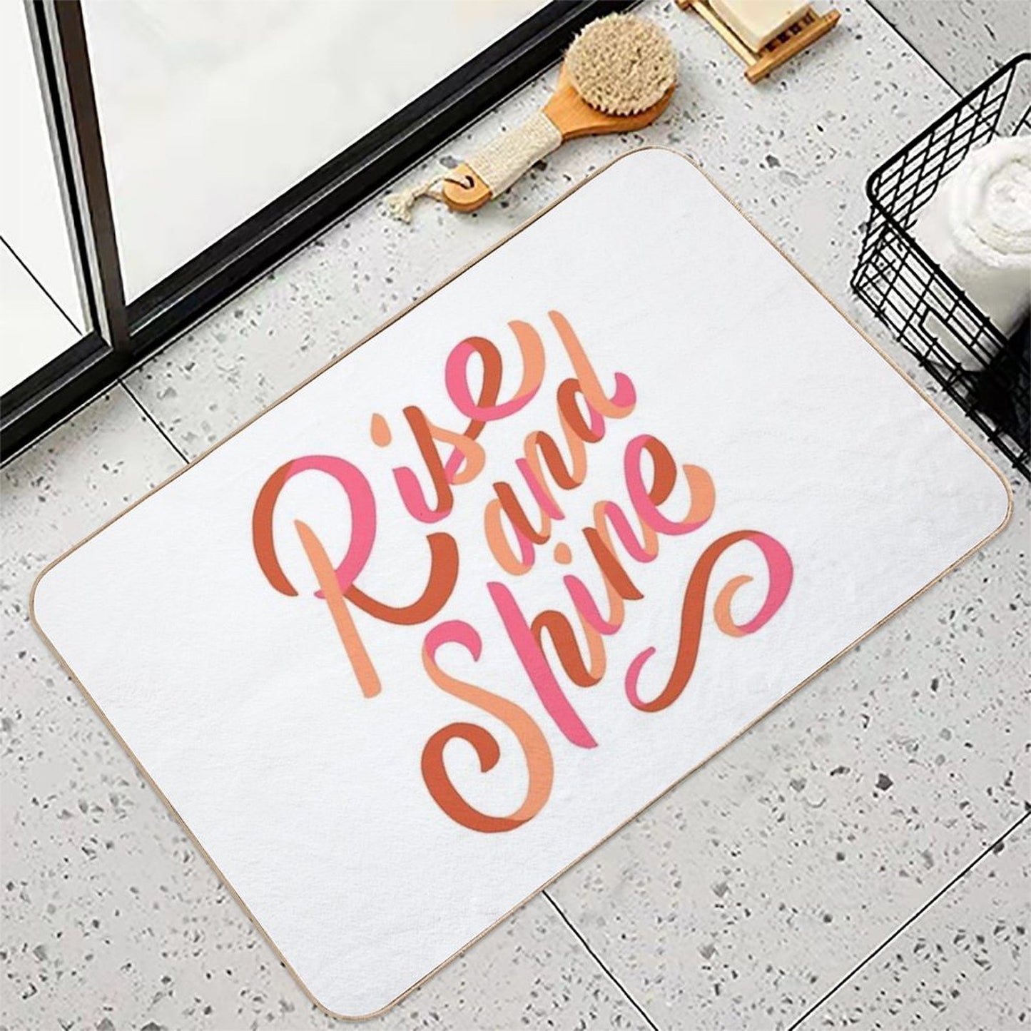Rise And Shine  Stain-Proof Bath Mat