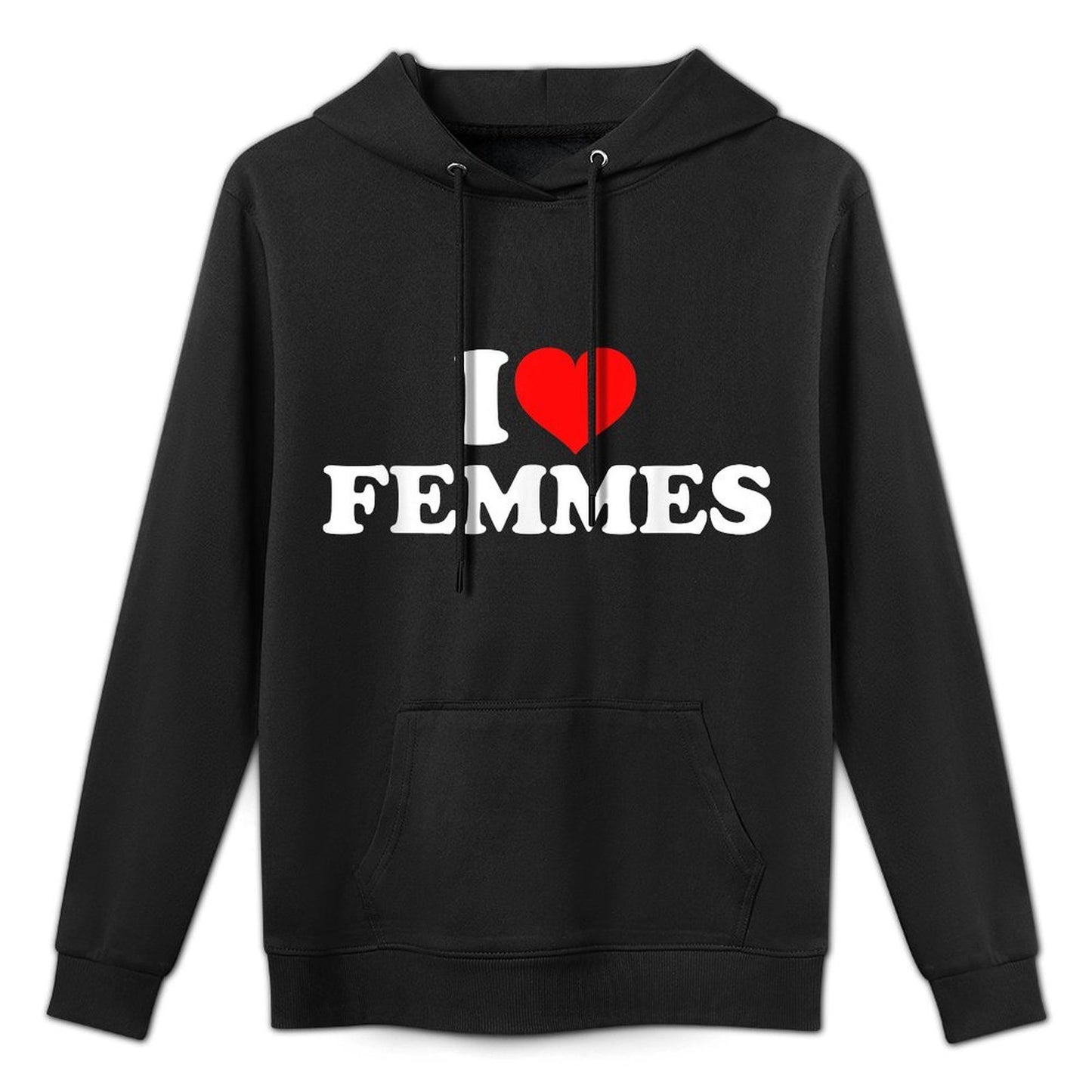 I Love Femmes Cotton-Polyester Blend Hoodie