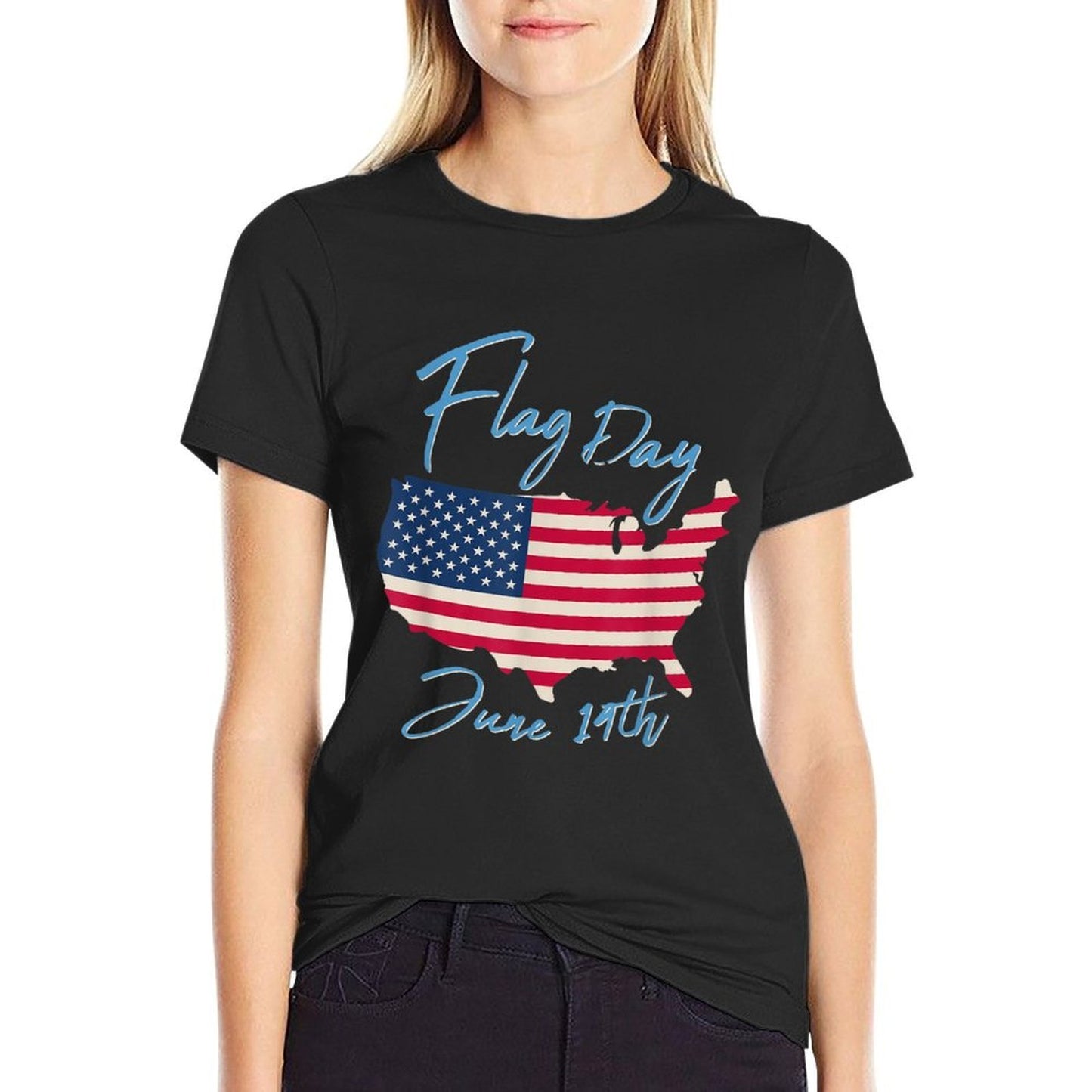 U.S. Day T-shirt  Fade-proof Color T-Shirt