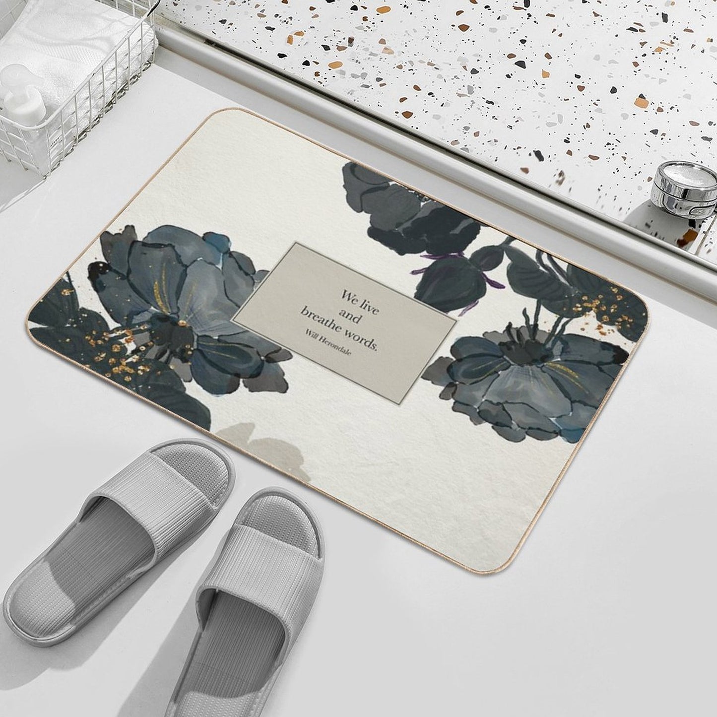 We Live And Breathe Words. - Will Herondale. The Infernal Devices.  Absorbent Bath Mat