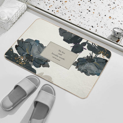 We Live And Breathe Words. - Will Herondale. The Infernal Devices.  Absorbent Bath Mat