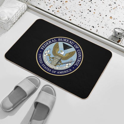 Control™ - Federal Bureau of Control (Logo) [Colored]  Non-Slip Bath Mat