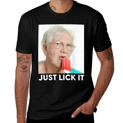 Grandma Just Lick It X Grandma Meme Ice Cream Lovers Summer Comfortable T-Shirt
